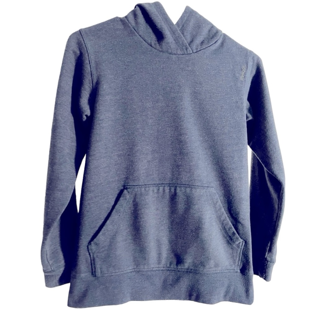 Reebok Boys hoodie sweater Navy Blue cozy soft cotton mix fabric size M